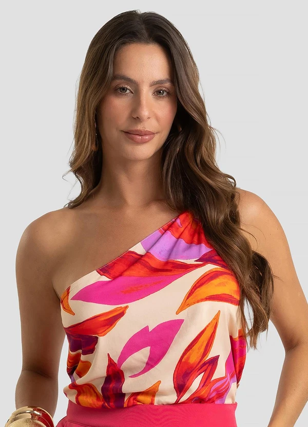 Dianna - Regata Feminina em Viscose Khyara Acetinada Laran