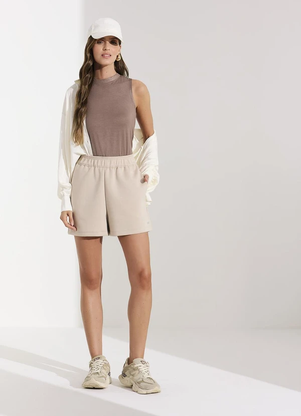 Veev - Regata Feminina em Viscose Marrom