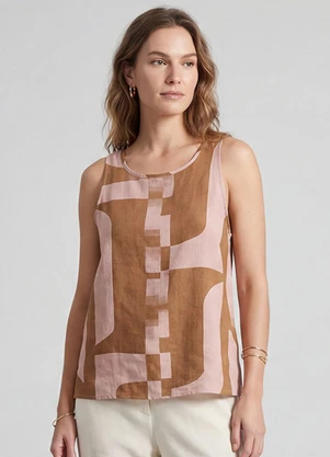 Infinita Cor - Regata Feminina em Viscose Preto - INFINITA COR