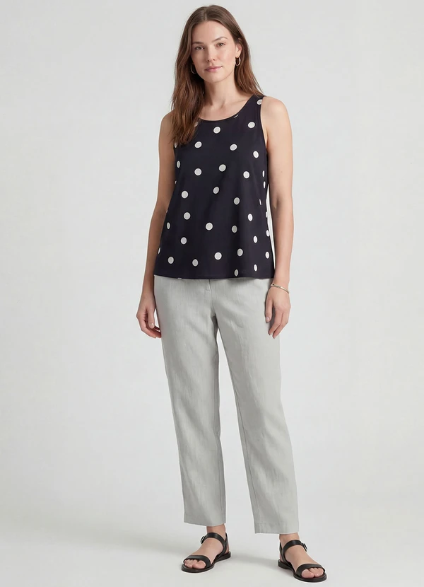 Infinita Cor - Regata Feminina em Viscose Preto 2