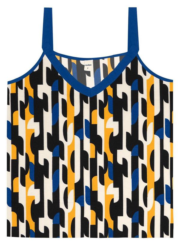 Rovitex - Regata Feminina Estampa Amarelo 5