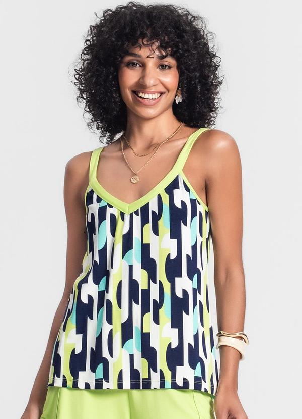 Rovitex - Regata Feminina Estampa Verde