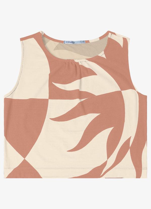 Endless - Regata Feminina Estampada Marrom