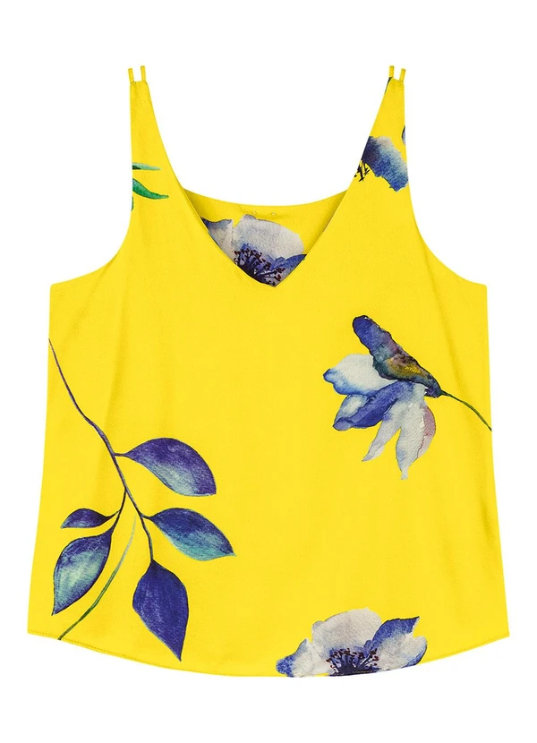 Marialícia - Regata Feminina Estampado Digital Folhagens Marial 4