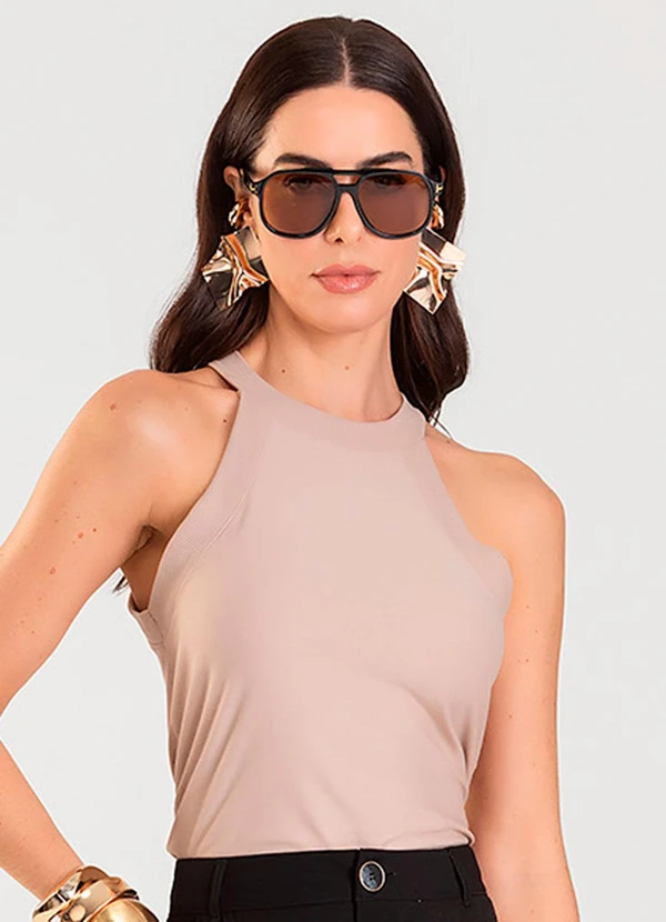 Dianna - Regata Feminina Marrom