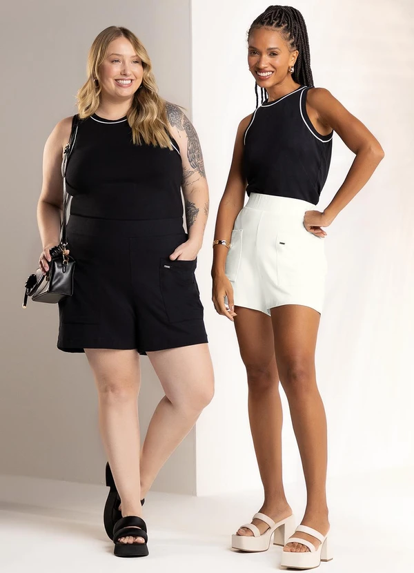 Marialícia - Regata Feminina Moletinho Preto 4