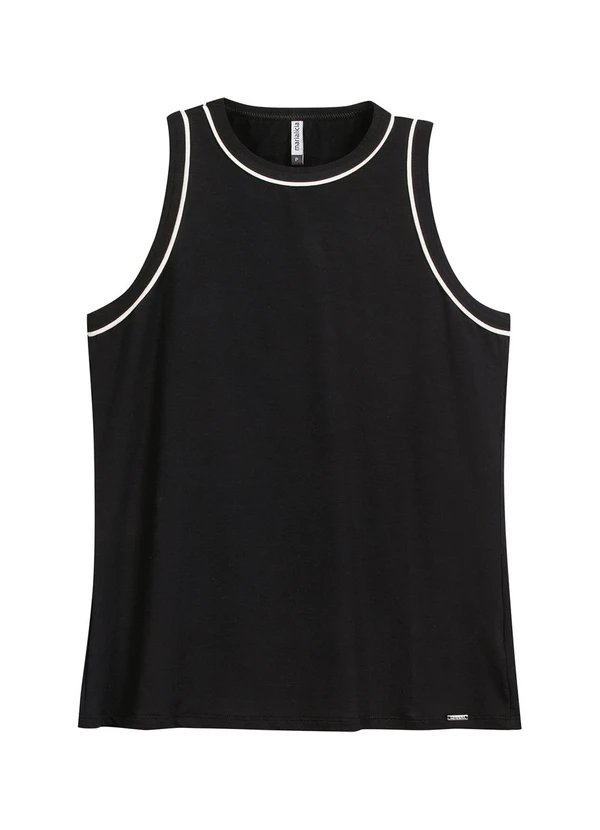 Marialícia - Regata Feminina Moletinho Preto 5