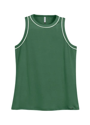 Marialícia - Regata Feminina Moletinho Verde - MARIALÍCIA