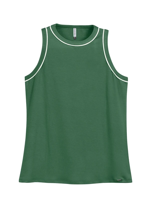 Marialícia - Regata Feminina Moletinho Verde