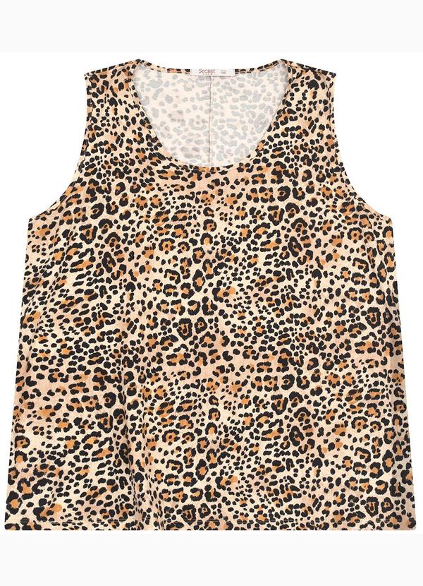 Secret Glam - Regata Feminina Plus Size Bege 2