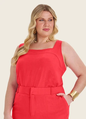 Secret Glam - Regata Feminina Plus Size Laranja - SECRET GLAM