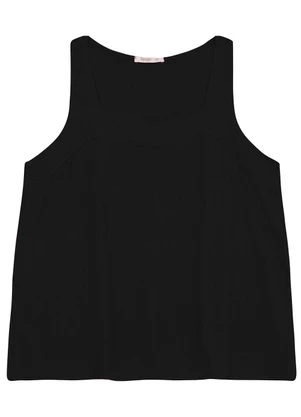 Secret Glam - Regata Feminina Plus Size Preto - SECRET GLAM