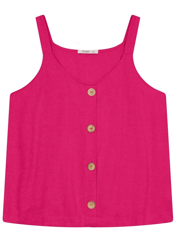 Secret Glam - Regata Feminina Plus Size Rosa 1