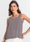Infinita Cor - Regata Feminina Quadriculada Preto - variação: Preto