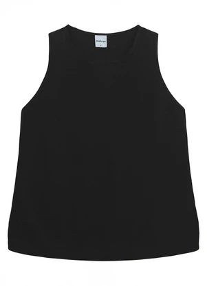 Malwee - Regata Feminina Regular em Viscose Preto - MALWEE