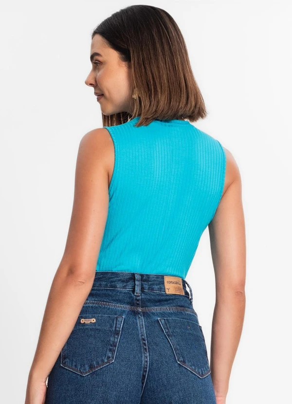 Rovitex - Regata Feminina Ribana Canelada Azul 2