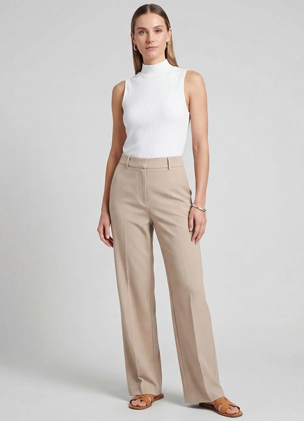 Infinita Cor - Regata Feminina Ribana Canelada Branco 3