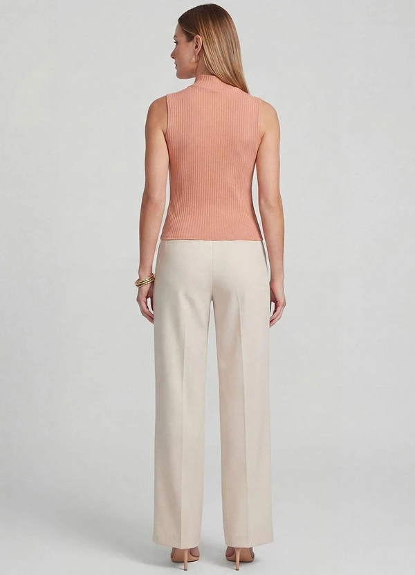 Infinita Cor - Regata Feminina Ribana Canelada Marrom 4