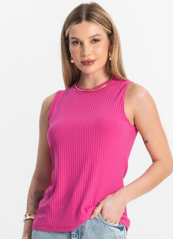 Rovitex - Regata Feminina Ribana Canelada Rosa