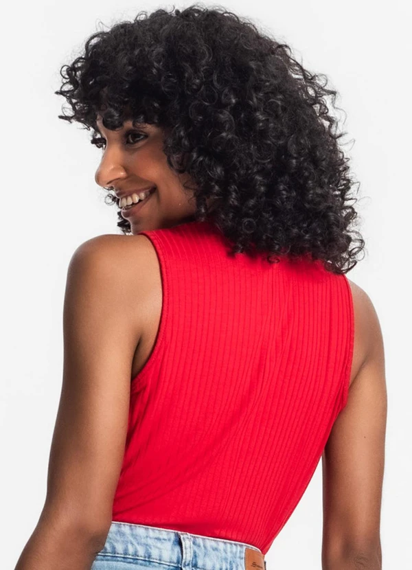 Rovitex - Regata Feminina Ribana Canelada Vermelho 2