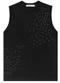 Minty - Regata Feminina Ribana com Strass Bege - variação: Preto