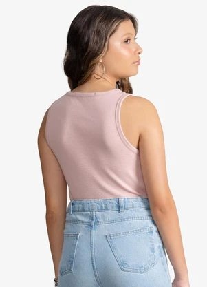 Minty - Regata Feminina Ribana com Strass Rosa - MINTY