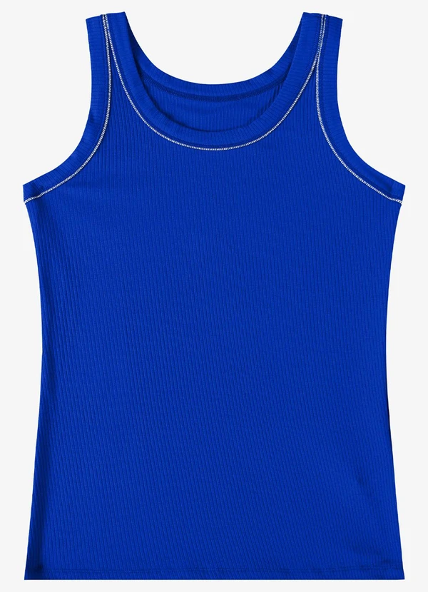 Rovitex - Regata Feminina Ribana de Viscose Azul