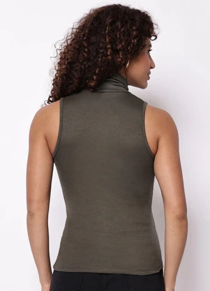 Torra - Regata Feminina Ribana Gola Alta Verde - TORRA