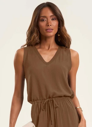 Rovitex - Regata Feminina Twill Cey Marrom - ROVITEX