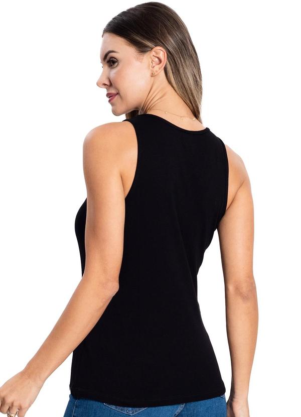 Rovitex - Regata Feminina Visco Tricô Preto 2