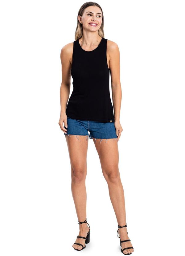 Rovitex - Regata Feminina Visco Tricô Preto 3