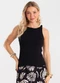 Rovitex - Regata Feminina Visco Tricot Nozinho Preto - variação: Preto