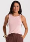 Rovitex - Regata Feminina Visco Tricot Nozinho Rosa - variação: Rosa