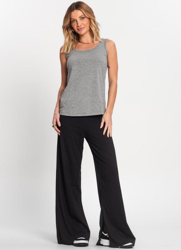 Rovitex - Regata Feminina Viscolight Básica Kohmar Cinza 3