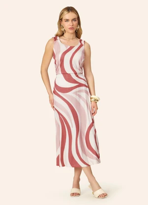 Endless - Regata Feminina Viscose Estampada Rosa - ENDLESS