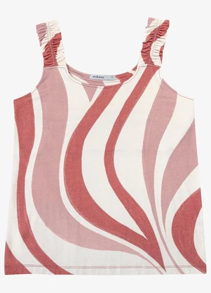 Endless - Regata Feminina Viscose Estampada Rosa - ENDLESS
