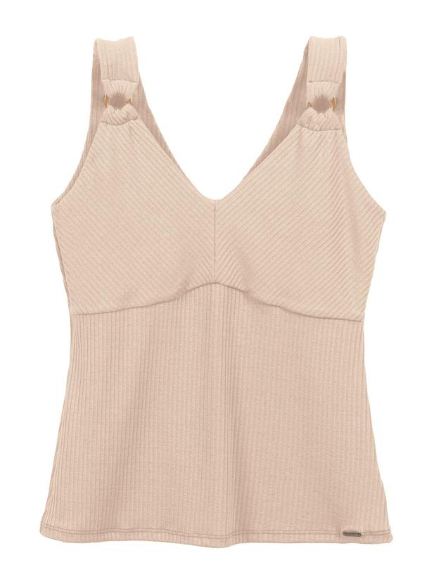 Marialícia - Regata Feminino Adulto Bege 3