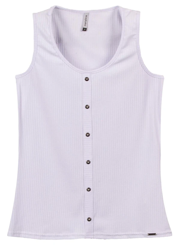 Marialícia - Regata Feminino Adulto Branco