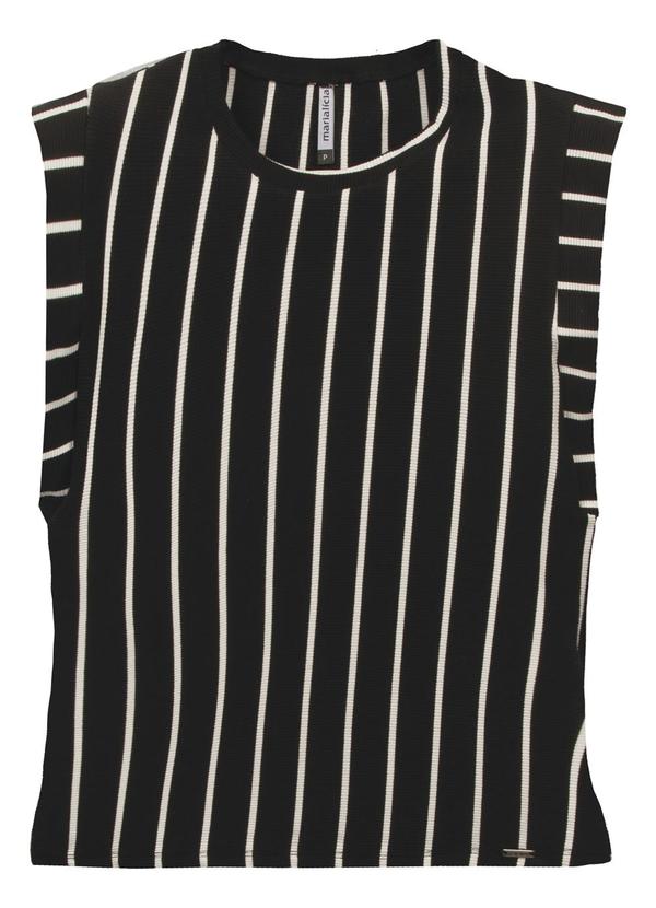Marialícia - Regata Feminino Adulto Preto