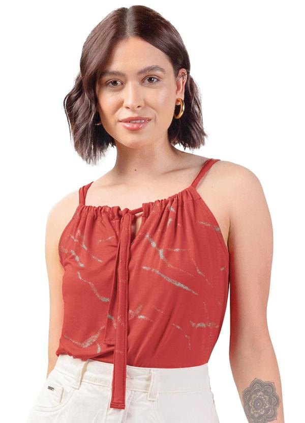 Marialícia - Regata Feminino Adulto Vermelho