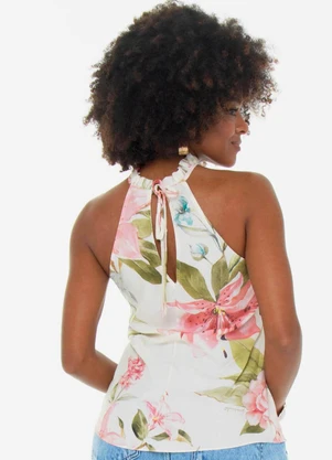 Outlet - Regata Floral Botanico Branco - OUTLET