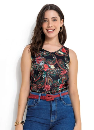 Moda Pop - Regata Floral Dark - MODA POP
