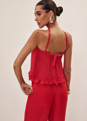 Elegance - Regata Frente Única Vermelho Red Pepper - ELEGANCE