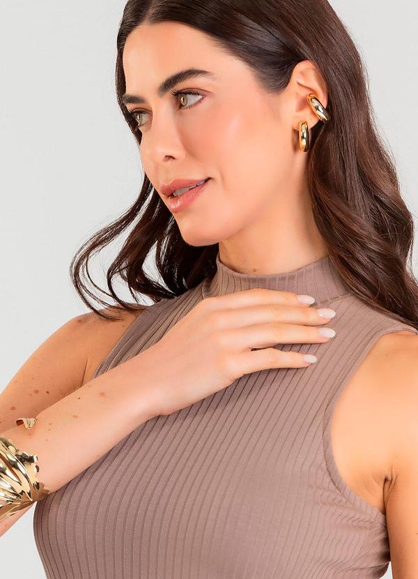 Dianna - Regata Gola Alta Feminina Marrom 6