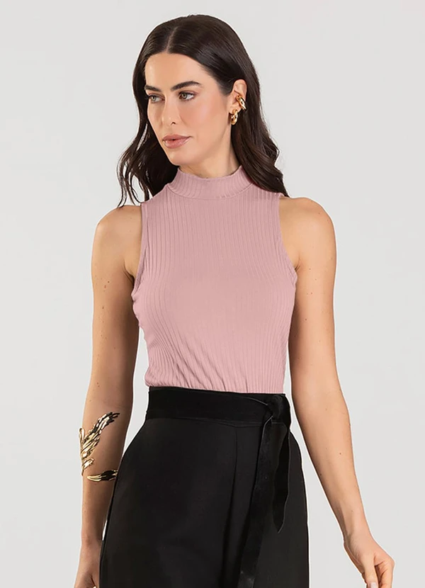Dianna - Regata Gola Alta Feminina Rosa