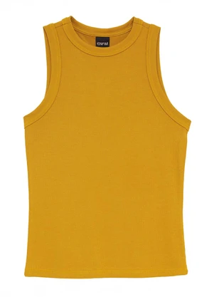Enfim - Regata Justa Canelada Amarelo - ENFIM