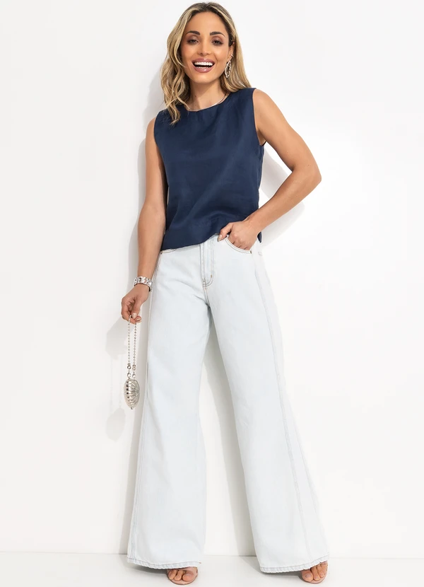 Souq - Regata Linho Azul 3