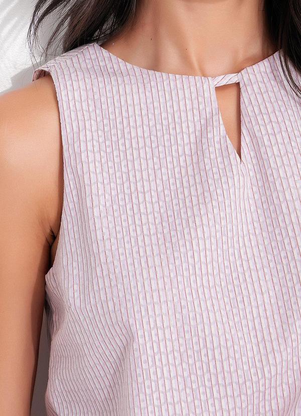 Quintess - Regata Listrado Devorê em Voil Devorê 10