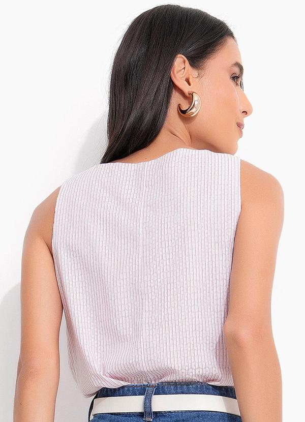 Quintess - Regata Listrado Devorê em Voil Devorê 2