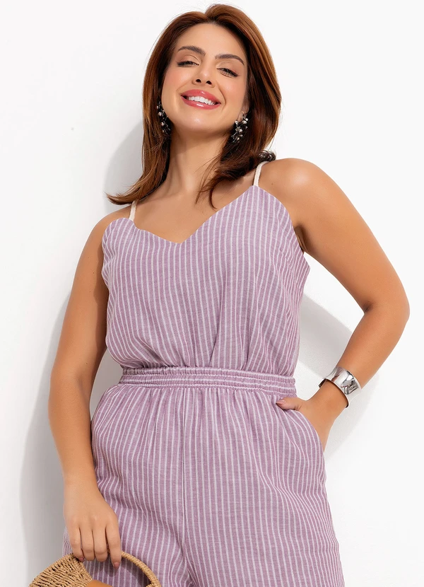 Quintess - Regata Listrado Rosé em Tricoline 12